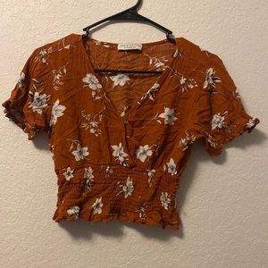 Super cute Hawaiian flower blouse